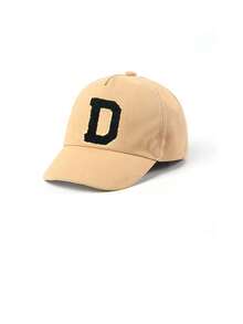 1pc Adjustable A-Z Letter Baby Baseball Cap, Suitable For Princess Girls Travel, Outdoor Activities And Daily Wear, Birthday Gift - Multicolor - View 6