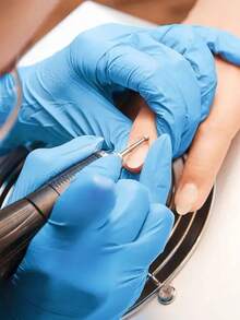 20/50/100 Pcs Disposable Black Gloves, Waterproof, Suitable For Kitchen Cleaning, Tattoo, Dyeing, Pet Care And Housework. They Have Excellent Elasticity, Ideal For Food Handling, Nail Care, Dishwashing And Household Cleaning - Blue - View 7