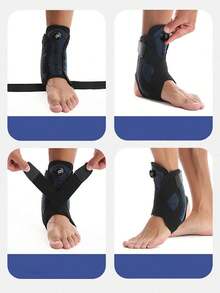 1pc Open-Style Sports Fitness Basketball Yoga Elastic Adjustable Ankle Sleeve - Multicolor - View 12