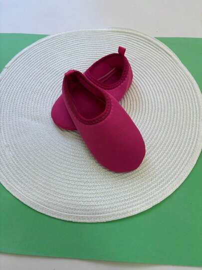 Sapatilha Feminina Neoprene Rosa Confortável Meia Piscina Infantil