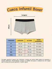 DCP Kids Kit Of 6 Children's Boxer Briefs, Cotton, School Box, 1 To 10 Years Old - Nhiều màu - Xem 3