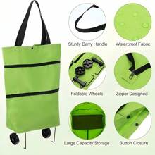 Wheeled Luggage Bag Foldable Storage Bag Transformable Into A Handbag Lightweight Trolley Case Messenger Bag Large Capacity Design Suitable For Travel And Shopping