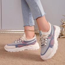 Women's Breathable Casual Sport Running Shoes Flat Sneakers Anti-Slip, Spring/Summer