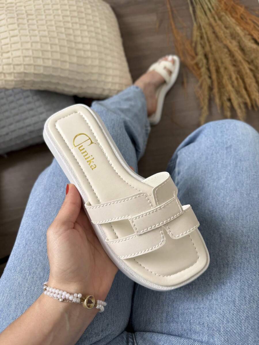 Women's Casual Comfortable Sandals, Popular - Tunika 4027 - 白關 - 查看 1