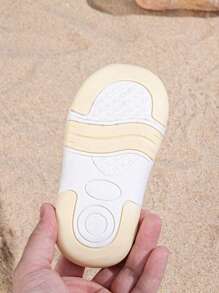 GENGASUN 1 pieza Sandalias informales de unicolor de lona para niñas pequeñas, zapatos de moda casuales de verano