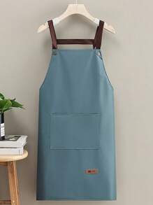 Waterproof And Oil Resistant Canvas Apron ,Adjustable Waistband, Breathable Fabric, New Kitchen Home Cooking Oil And Stain Resistant Apron, Wear Resistant,Kitchen, Bathroom, Family, Household Products,With Pockets , Multi-Purpose, Suitable For Coffee Bars And Restaurants