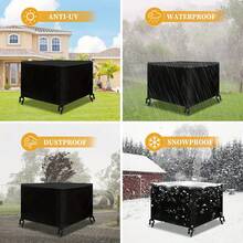 210D Heavy Duty Waterproof Garden Patio Furniture Cover For Rattan Table Sofa Chair Outdoor - Black - View 4