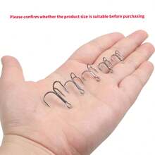 Fishing Treble Hooks Kit, Red And Black Treble Hooks Sharp Round Bend High Carbon Steel Fishing Hooks Strong Barbed Hooks With Stainless Steel Split Rings, For Lures Baits Fishing Hook Set 2# 4# 6# 8# 10# For Freshwater Saltwater