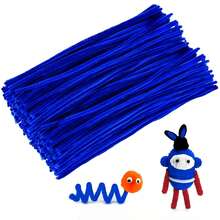 Royal Blue Pipe Cleaners, Pipe Cleaners Chenille Stem, Pipe Cleaners, Pipe Cleaners Craft, Chenille Stems Creative Craft Pipe Cleaners, Festivals Decorations, Solid Color Pipe Cleaners Set For Pipe Cleaners DIY Arts Crafts Decorations - Multicolor - View 4