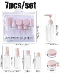 4/7/11 件旅行洗漱用品瓶套装，优质防漏旅行瓶套装 - 小巧可重复使用，非常适合洗漱用品、洗发水、护发素和乳液 - 轻松随身携带 - 彩色 - 查看 7