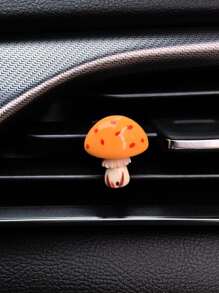 Car Interior Accessories With Cute Mushroom Decorations On The Air Vents Add Vitality To The Car Interior