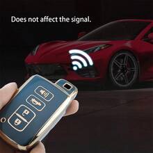 Funda para llavero con llavero para Highlander, Avalon, Camry, Corolla, RAV4. Protección suave de TPU contra caídas y polvo. Elegante y de alta gama, adecuada para mujeres. - Llavero 22 - Ver 7
