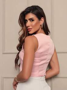 Women Tops - 淺粉色 - 查看 5