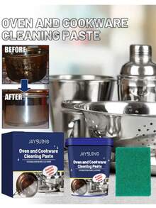 JAYSUING 100g Polvo de limpieza de acero inoxidable, Pasta de limpieza mágica rosa, Adecuado para estufa, estufa de gas, campana extractora y otros utensilios de cocina, Elimina manchas de óxido, Combinación aleatoria de empaque nuevo y antiguo - Versión mejorada - multicolor - Ver 9