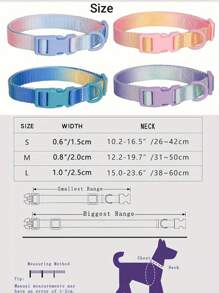 Gepersonaliseerde hondenhalsband met gegraveerd identificatieplaatje voor middelgrote honden, reflecterende zachte vulling, gegraveerd met de naam en informatie van het huisdier om te voorkomen dat de hond verdwaalt. Decoratief, gegraveerd, roestvrij, stijlvol, modieus, kleurrijk, vintage, schattig, gecontracteerd, schattig. Aangepast, uniek, aangepast, gepersonaliseerd huisdier voor jubilea, voor verjaardagen.