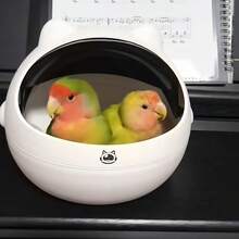 Ultra Comfort Flip-Top Bird Nest Box - Washable Cabin For Parrots/Cockatoos, Removable Base, Breathable Design | 2-Use Scenarios, No Batteries, Reusable Habitat - White - View 6