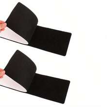 New Unique Frameless License Plate Holder Harmless Polyester Adhesive Number Plate Holder Number Car Accessories 2023 - Black - View 5