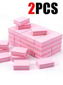 100PCS Nail Buffer, Buffer Block Nail File 100/180 Grit, Mini Nail Buffers Block Sponge Double Sided Nail File For Acrylic Nails Manicure Tools