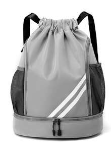 SEYATULLH 防水便携背包，适合运动和旅行，大容量收纳，抽绳运动健身包，大容量干湿分离运动包，运动健身瑜伽包，可折叠抽绳背包，篮球鞋收纳包，适合徒步、健身、瑜伽和上学，男女通用，旅行必备，耐用健身包