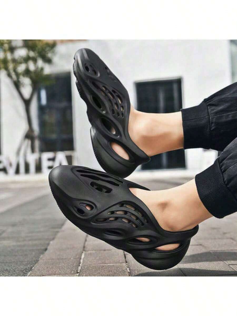 Foam Runners For Men And Women - Perfect For Casual Wear, Running, And Outdoor Activities - Multiple Color - Black - View 1
