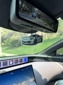 Racing Rearview Mirror Decor - Car Air Freshener - Long-Lasting Fragrance, Keeps Car Interior Fresh And Pleasant, Ideal Gift, Car Vent, Ocean Scent Air Freshener, Car Diffuser, Natural Essential Oils, Cartoon Design, Suitable For Rearview Mirror, Car Hanging Ornament - Cartoon Style Air Freshener Bottle, Long-Lasting Fragrance, Car Deodorizer