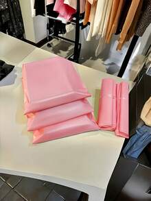100pcs Pink Courier Bags, Thick Logistics Packaging Bags For Clothing, Sanitary Napkin Disposal, Versatile And Simple, Suitable For Transport And Mailing, - Multicolor - View 10