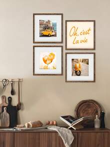 XXBANZHUAN 多种尺寸方形相框：30x30厘米/25x25厘米/20x20厘米/15x15厘米/13x13厘米/10x10厘米 | 6种现代饰面（哑光黑/浅木色/棕色/金色/白橡木色/米色） | 防碎高清亚克力玻璃，配有锯齿挂钩，方便墙面安装 | 适用于家居、办公室墙面和桌面展示 | 婚礼、生日、乔迁之喜的独特礼物