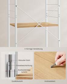 VASAGLE Baker's Racks - Blanc - Voir 7