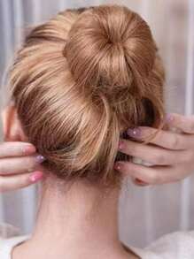 3 /6simple Bun Hair Plate Tools Korean Version Hair Accessories Sponge Double Hook Rod Upgrade Version Hair Plate,Valentine's Day Couple As Gift Hair Accessories Tool