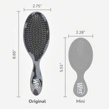 Wet Brush Original Detangler Hair Brush, Dark Gray Leopard (), Ultra-Soft IntelliFlex Bristles, Detangling Bristles Glide Through Tangles (Wet & Dry Hair), Women & Men - Grey - View 5