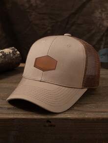 1 pieza Gorra de béisbol de malla con grabado láser personalizable, unisex, se puede personalizar con tu texto/nombre/logotipo/eslogan, casual al aire libre con protección UV, ajustable, transpirable, gorra de béisbol de malla, gorra de camionero, regalo para amigos/niños/adolescentes/padres/parejas/San Valentín/Día de la Madre