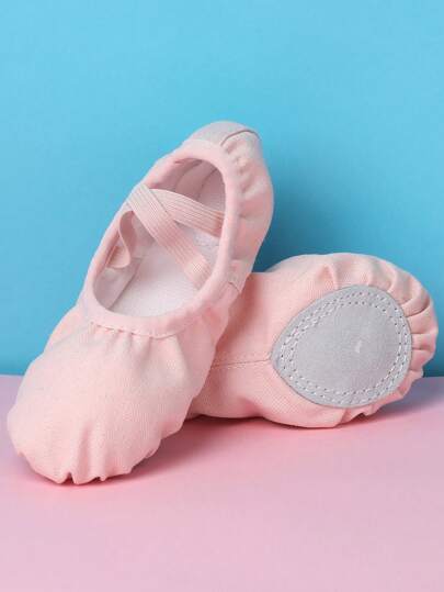 Children's Soft-Sole Ballet Dance Shoes For Girls, Kids Ballet Slippers For Dance Performance