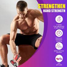 Hand Grip 165Kg Digital Counter Bodybuilding Forearm Training Strength Adjustment Gym Resistant - 彩色 - 查看 2