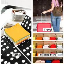 1pc Foldable, Clothing Organizer, Space Saver, Garment Folder, Wardrobe Essential, Folding Board, Laundry Assistant, Closet Storage, Travel Organizer, Compact Design, Time-Saving Tool, Fabric Care, Neat Stacking, Wardrobe Management