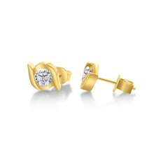 Brincos de pino elegantes femininos em prata esterlina 925, incrustados com 2 moissanitas coloridas de 0,5 ct - ideais para noivado e casamento, adequados para uso diário, festas e encontros. Ótimos presentes para o Dia dos Namorados, Páscoa, Dia das Mães, Dia das Crianças, Ação de Graças e Natal.