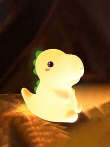 1 pièce Veilleuse en silicone de dinosaure, veilleuse portable en silicone RGB de 16 couleurs changeantes, lumières rechargeables USB convenant aux cadeaux de dinosaure pour Halloween, Noël et fête, idéal pour la décoration de la maison