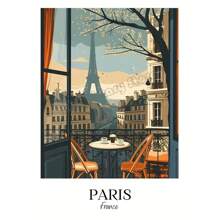 1 Stück/3 Stück Wandkunst Poster Vintage Nordisch Retro Urlaubs Reise Stadt Paris London Tokio Landschaft Poster Wandkunst Leinwand Malerei Heim Dekoration Reise Geschenke ohne Rahmen/mit Rahmen Leinwandkunst
