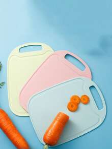 1pc/2pcs/3pcs Plastic Cutting Board With Handle - Durable Kitchen Cutting Board, Suitable For Fruit, Vegetable And Meal Preparation, Easy To Clean And Hygienic Design, Essential Tool For Kitchen - Multicolor - View 3