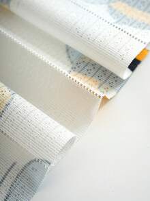 1 件条纹折叠门帘，无需钻孔，清新简约日式窗帘，适用于厨房、走廊、浴室、卧室，可悬挂窗帘杆 - 彩色 - 查看 9