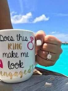 1 件镀白金水钻镶嵌鸽子蛋戒指，时尚浪漫订婚戒指，情人节礼物，女士水钻和方晶锆石镶嵌戒指，妈妈，母亲，母亲节，礼物 - 彩色 - 查看 7