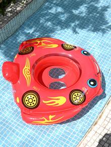 1 件儿童充气泳池座椅，带双手柄的可爱漂浮座椅，游泳圈，婴儿学游泳圈，浴缸浮板，夏季泳池配件