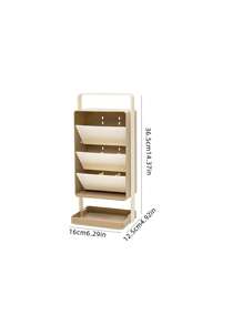 Luxury Cosmetic Organizer, Large Capacity Makeup Brushes Holder, Dresser Storage Rack For Lipsticks, Pencils, Decorative Desk Organizer, Bathroom Accessories, Dustproof & Waterproof For Vanity, Bathroom, Bedroom,For Holiday Beach, Bathroom Collection, Bedroom Collection, Large Capacity
