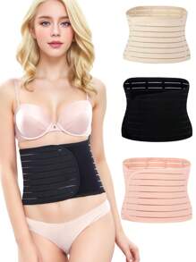 1 pieza Faja abdominal posparto para mujeres, Cinturón abdominal/Cinturón de soporte para hernia umbilical Cinturón de ejercicio para la cintura apto para entrenamiento en casa, deportes y caminatas