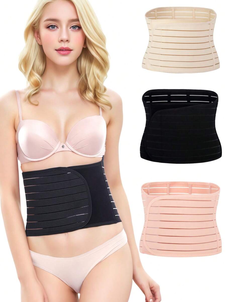 1 pieza Faja abdominal posparto para mujeres, Cinturón abdominal/Cinturón de soporte para hernia umbilical Cinturón de ejercicio para la cintura apto para entrenamiento en casa, deportes y caminatas