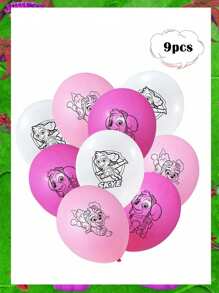 Paw Patrol 12 pulgadas Globos de látex con diseño de equipo de perros para decoración de fiestas, decoración de sitios, fiestas, temporada de regreso a clases, Día de la Madre, Día de Acción de Gracias, Navidad
