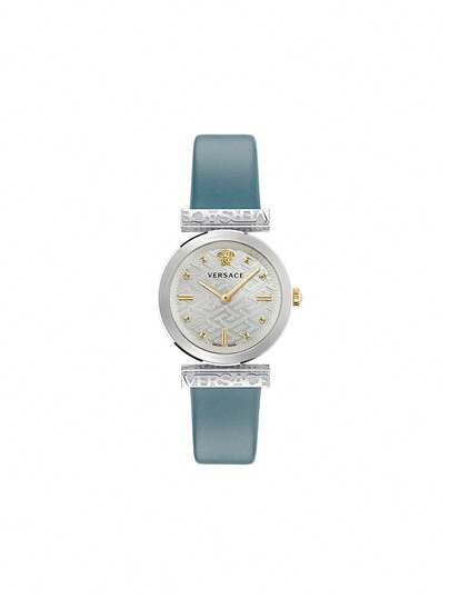 Versace Iconic Regalia Women's Watch – Slim Leather Strap, Minimalist Dial – Elegant Analog Dress Watch