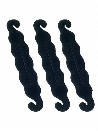 3/6简易发髻盘发工具韩版发饰海绵双钩杆升级版发盘情人节情侣礼物发饰工具美发工具