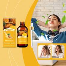 Aceite esencial de aromaterapia de piña, 100 ml / 3.38 onzas líquidas, aceite esencial de feromonas de aromaterapia, adecuado para regalos cotidianos entre amigos y amantes, ocio doméstico diario, que calma y relaja para crear una atmósfera agradable y aire fresco