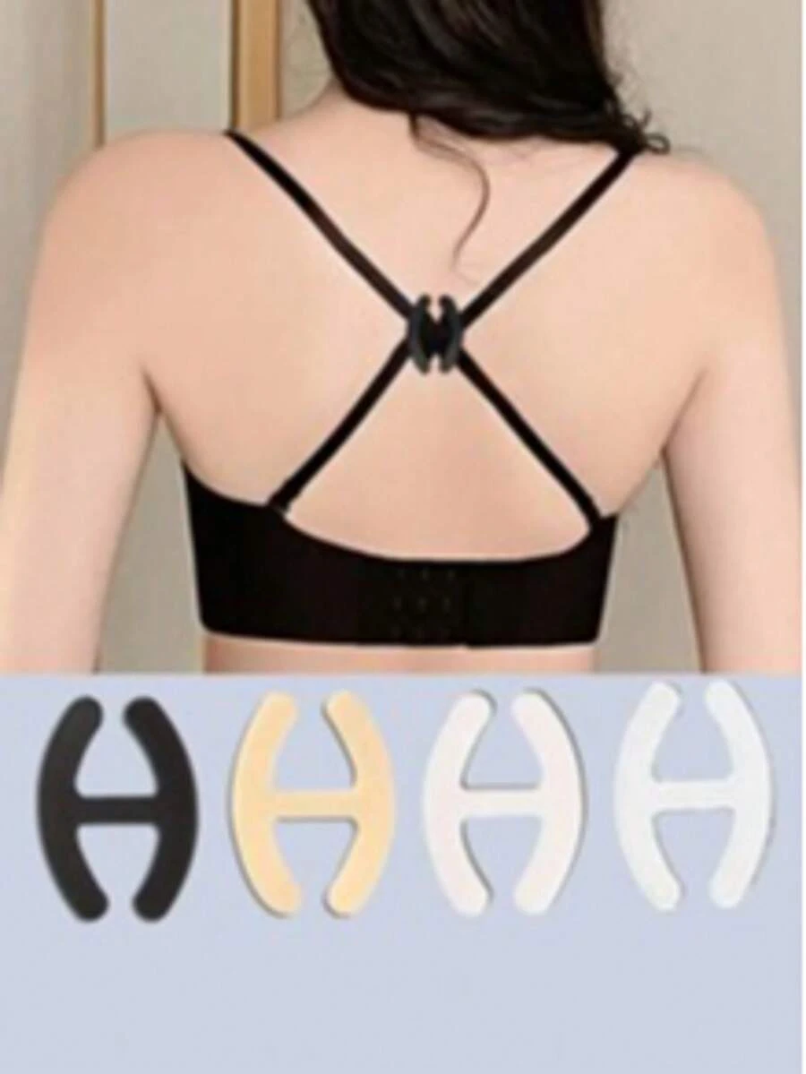 10 Stücke unsichtbare BH-Träger Clips, verstellbare Schulterträger Schnalle Verschluss für Kreuz-Rücken Unterstützung