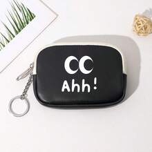 Cute Cartoon Coin Purse Card Holder Wallet Key Case Multi-Function Zipper Pouch For Women Wallet Mini Wallet Purse Wallet Coin Wallet - Black - View 4